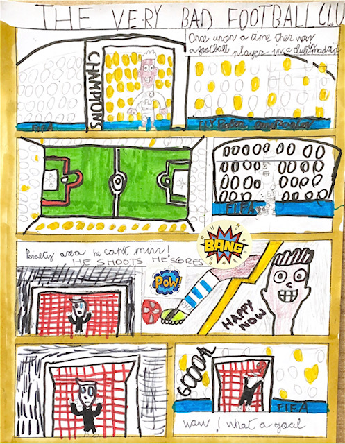 Alumna de la academia de inglés realizando ejercicio con números