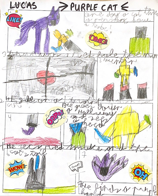 Alumna de la academia de inglés realizando ejercicio con números